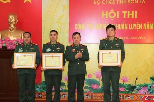 Hội thi công tác chuẩn bị huấn luyện năm 2024