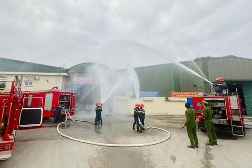 Hà Tĩnh: Tổ chức diễn tập phòng cháy, chữa cháy dịp giáp Tết tại doanh nghiệp