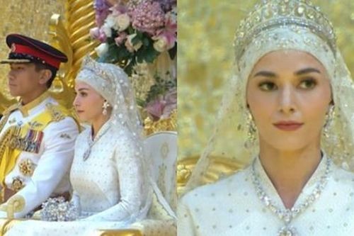 Cô dâu của hoàng tử 'hot' nhất châu Á lại gây sốt trong dáng vẻ yêu kiều, hôn lễ xa hoa tổ chức trong cung điện dát vàng 1.800 phòng