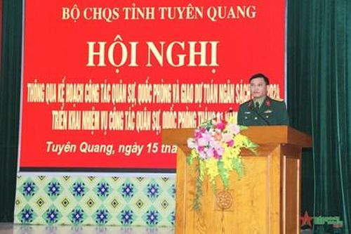 Bộ CHQS tỉnh Tuyên Quang thông qua kế hoạch quân sự, quốc phòng năm 2024