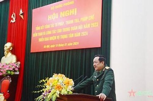 Hội nghị công tác tư pháp, thanh tra, pháp chế, kiểm toán và 1389 trong Quân đội