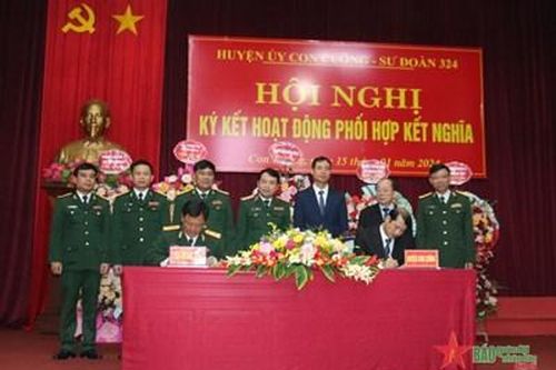 Sư đoàn 324 và huyện Con Cuông nâng cao hiệu quả công tác dân vận