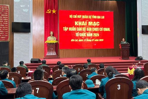 Nâng cao năng lực cho 200 cán bộ Ban Chỉ huy Quân sự cơ quan, tổ chức