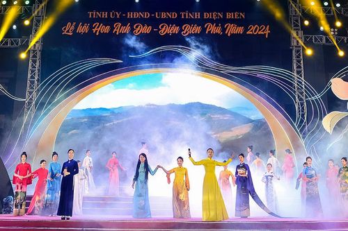 Sắc hoa Việt - Nhật trong bộ sưu tập áo dài của nhà thiết kế Vũ Thảo Giang