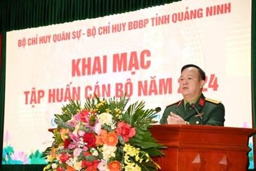 Bộ CHQS tỉnh - Bộ Chỉ huy Bộ đội Biên phòng tỉnh Quảng Ninh khai mạc tập huấn cán bộ năm 2024