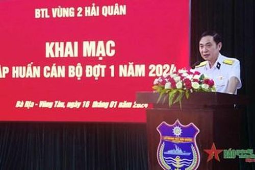 Vùng 2 Hải quân tập huấn cán bộ đợt 1 năm 2024