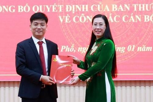Công bố quyết định của Ban Thường vụ Tỉnh ủy Quảng Ngãi về công tác cán bộ