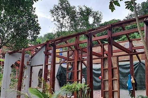 Bình Định cưỡng chế công trình trái phép của gia đình cựu Giám đốc Sở Ngoại vụ