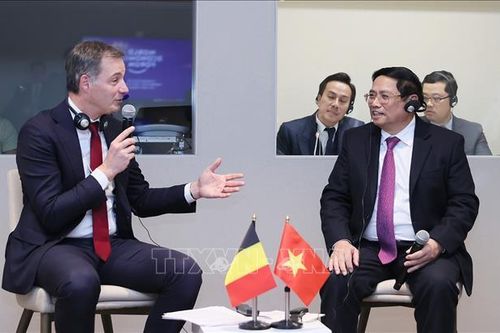 Thủ tướng Phạm Minh Chính gặp Thủ tướng Bỉ Alexander De Croo