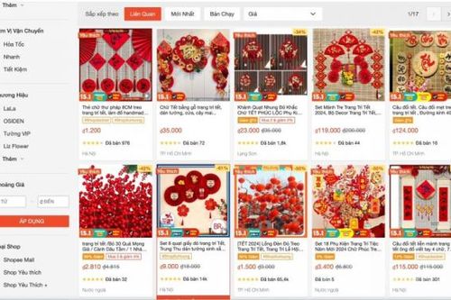 Sức mua hàng trang trí Tết tại cửa hàng truyền thống chậm, online nhộn nhịp