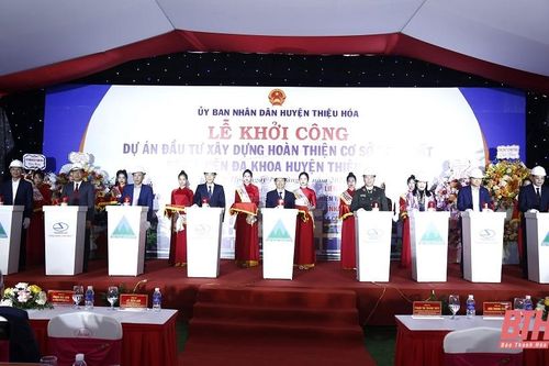 Khởi công dự án đầu tư xây dựng hoàn thiện cơ sở vật chất Bệnh viện Đa khoa huyện Thiệu Hóa