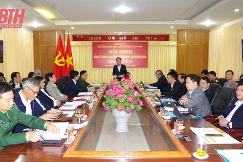 Hội nghị trực tuyến tổng kết công tác giáo dục quốc phòng và an ninh năm 2023