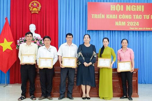 Thoại Sơn triển khai công tác tư pháp năm 2024