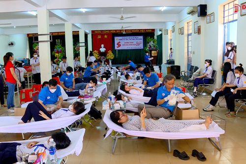Hơn 400 giáo viên, học sinh hiến máu dự trữ cho dịp Tết Nguyên đán 2024