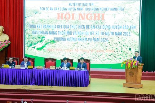 Năm 2023, Nhân dân Bảo Yên đóng góp hơn 11 tỷ đồng xây dựng nông thôn mới