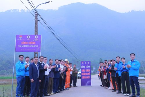 Bàn giao công trình 'Thắp sáng đường quê'