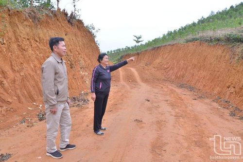 Một hộ nghèo hiến gần 500m2 đất làm đường giao thông