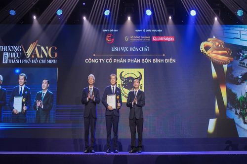 Phân bón Bình Điền đạt Thương hiệu Vàng TP. Hồ Chí Minh lần thứ 2 liên tiếp