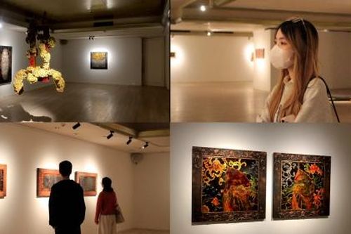 Kết hợp độc đáo giữa hội họa và thi ca qua triển lãm 'Lối gió đường mây'