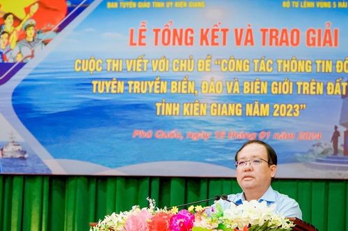 Kiên Giang: Trao giải cuộc thi viết về thông tin đối ngoại, tuyên truyền biển, đảo Việt Nam