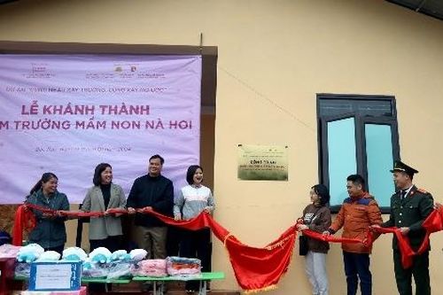 Đoàn Thanh niên Cục Truyền thông CAND xây điểm trường cho trẻ em vùng cao