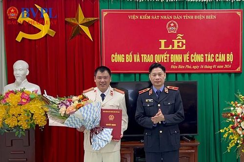 Trao quyết định điều động, bổ nhiệm Viện trưởng VKSND TP Điện Biên Phủ
