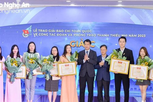 Báo Nghệ An đoạt giải C Giải báo chí toàn quốc về công tác Đoàn và phong trào Thanh thiếu nhi năm 2023