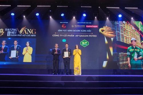 Công ty Cổ phần AP SaiGon Petro nhận giải thưởng 'Thương hiệu Vàng' TP. Hồ Chí Minh 2023