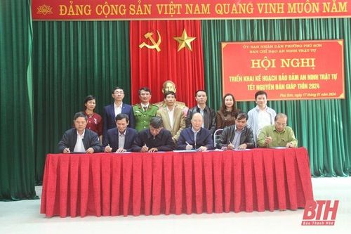 Phường Phú Sơn bảo đảm an ninh - trật tự Tết Nguyên đán Giáp Thìn