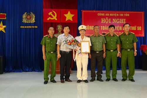 Điều động, bổ nhiệm Phó Trưởng Công an huyện Tri Tôn