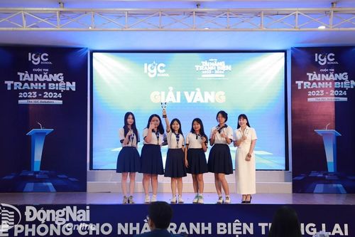 Trường THPT Lê Quý Đôn - Long Bình Tân giành giải vàng cuộc thi tranh biện