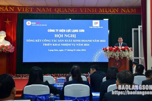 Công ty Điện lực Lạng Sơn tổng kết công tác sản xuất kinh doanh năm 2023, triển khai nhiệm vụ năm 2024