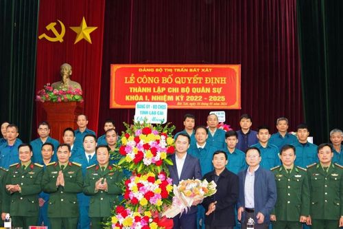 Thành lập chi bộ quân sự xã đầu tiên của tỉnh