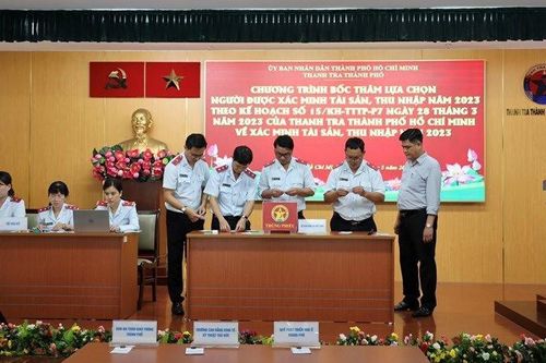 TP Hồ Chí Minh: Bốc thăm xác minh tài sản, thu nhập đối với 266 người thuộc 22 đơn vị