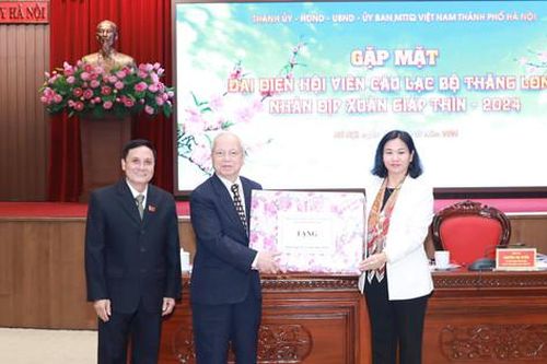 Lãnh đạo thành phố gặp mặt đại biểu Câu lạc bộ Thăng Long