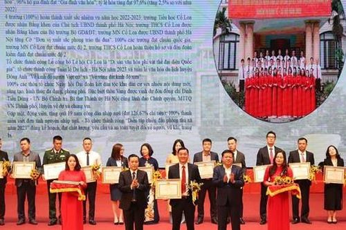 Huyện Đông Anh dẫn đầu thành phố về thu ngân sách từ đấu giá và tiền sử dụng đất