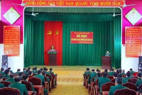 Bộ Chỉ huy Quân sự tỉnh Thái Bình bế mạc tập huấn cán bộ thường trực năm 2024