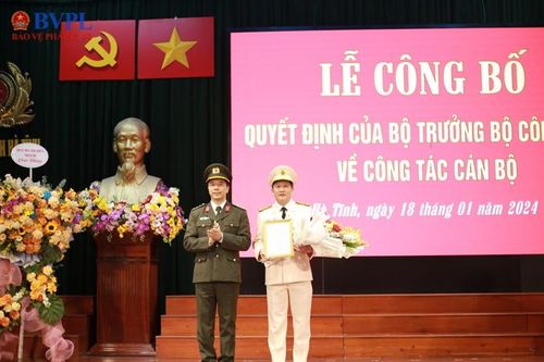 Hà Tĩnh có tân Phó Giám đốc Công an tỉnh