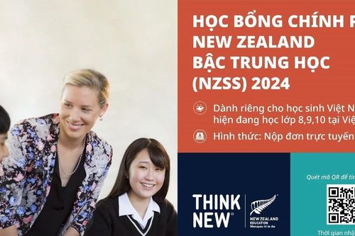 Chương trình Học bổng Chính phủ New Zealand bậc Trung học 2024 tuyển ứng viên