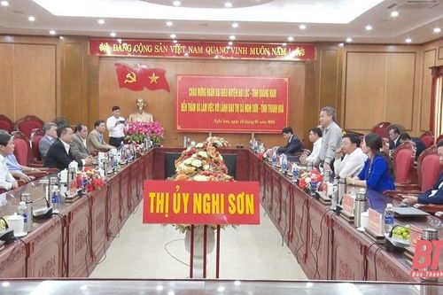 Lãnh đạo huyện Đại Lộc, tỉnh Quảng Nam thăm và làm việc tại thị xã Nghi Sơn