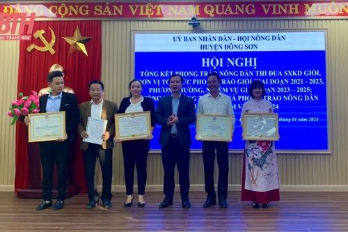Hội Nông dân huyện Đông Sơn lan tỏa phong trào 'Nông dân sản xuất, kinh doanh giỏi'
