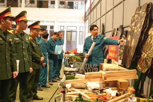 Một số địa phương tổ chức hội thi công tác chuẩn bị huấn luyện năm 2024