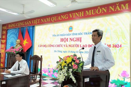 Năm 2023, TAND tỉnh Sóc Trăng quyết được 809 vụ việc các loại