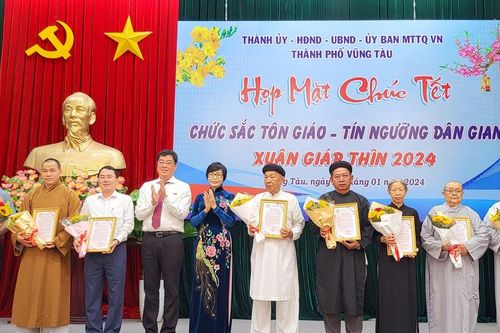 Vũng Tàu họp mặt chúc Tết chức sắc tôn giáo, tín ngưỡng