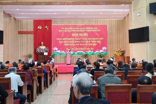 Quận Hoàng Mai: Năm 2024 phấn đấu đạt 89% Gia đình văn hóa
