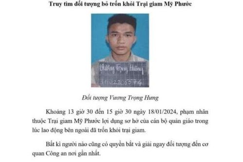 Trích xuất camera, truy nã phạm nhân trốn khỏi trại giam Mỹ Phước