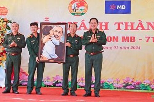 Thượng tướng Võ Minh Lương dự lễ khánh thành Trường Mầm non MB-716