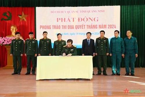 Bộ CHQS tỉnh Quảng Ninh phát động Phong trào Thi đua Quyết thắng năm 2024
