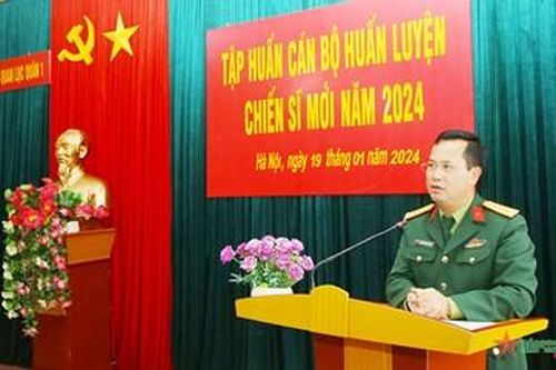 Trường Sĩ quan Lục quân 1: Nâng cao chất lượng huấn luyện chiến sĩ mới năm 2024