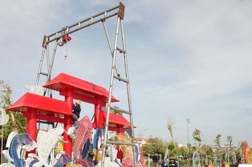 Bạc Liêu hối hả chỉnh trang đô thị đón Tết